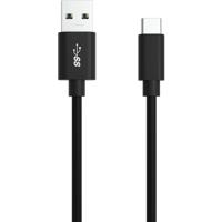 Ansmann USB-kabel USB 3.2 Gen1 USB-A stekker, USB-C stekker 2.00 m Zwart Aluminium-stekker, TPE-mantel, Stekker past op beide manieren 1700-0081 - thumbnail