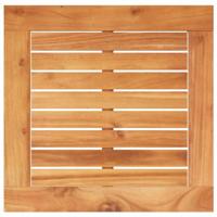 3-delige Bistroset poly rattan en massief acaciahout beige - thumbnail