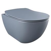 Wandcloset BWS Freedom Randloos Met Bidet Mat Basalt (Exclusief zitting) - thumbnail