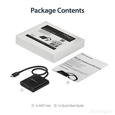 StarTech.com USB-C naar 2x HDMI multi-screen splitter - 2-poorts MST-hub (MSTCDP122HD)