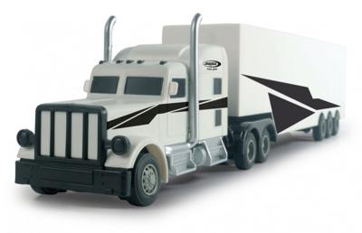 JAMARA RC Amerikaanse vrachtwagen 46,5 cm 1:34 wit 3 delig JAMARA RC Amerikaanse vrachtwagen 46,5 cm 1:34 wit 3 delig