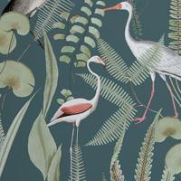 DUTCH WALLCOVERINGS behang flamingo crème- en mintkleurig - thumbnail