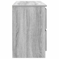 Tv-meubel 100x35x54 cm bewerkt hout grijs sonoma eikenkleurig - thumbnail