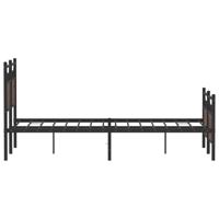 Bedframe zonder matras bewerkt hout bruin eikenkleur 120x190 cm - thumbnail