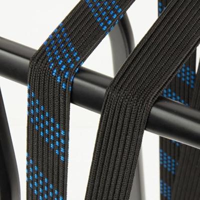 Qibbel Widek suv veiligheidsbinder 24mm met zwarte stalen haak lichtblauw/zwart Qibbel Widek suv veiligheidsbinder 24mm met zwarte stalen haak lichtblauw/zwart