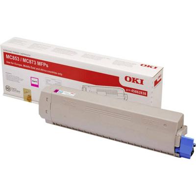 Toner oki 45862837 geel Toner oki 45862837 geel