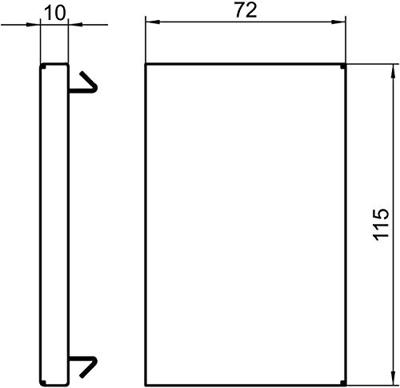 OBO Bettermann 6277070 Montageaccessoire (b x d) 110 mm x 70 mm 1 stuk(s) Zuiver wit - thumbnail