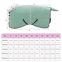 VidaXL Paardendeken volledig donkergroen 135 cm polar fleece - thumbnail