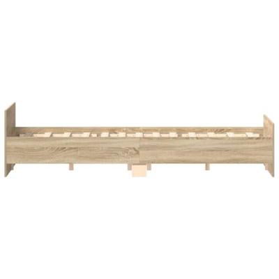 Bedframe met hoofd- en voeteneinde sonoma eikenkleur 120x190 cm