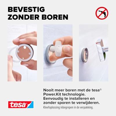 tesa ekkro Toiletrolhouder Lijm Metaal