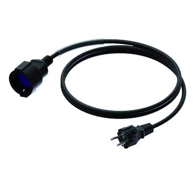 Procab CAB475-G Power schuko male-schuko female verlengkabel 5m