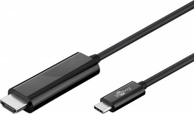 USB-C naar HDMI kabel - 3840*2160p @ 60Hz & 3D - USB-C adapterkabel - 1,8 meter - Zwart USB-C naar HDMI kabel - 3840*2160p @ 60Hz & 3D - USB-C adapterkabel - 1,8 meter - Zwart