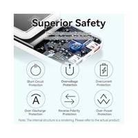 Powerbank Vention FHOB0 Zwart 10000 mAh - thumbnail