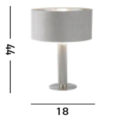 Searchlight Gouden tafellampLondon met crème kap - EU65721TA