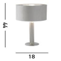 Searchlight Gouden tafellampLondon met crème kap - EU65721TA - thumbnail