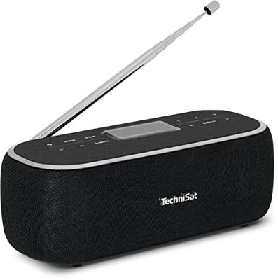 TechniSat DIGITRADIO BT 1 Radio DAB+, VHF (FM) AUX, Bluetooth Handsfreefunctie, Incl. microfoon, Wekfunctie, Oplaadbaar Zwart - thumbnail