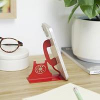 Balvi Smartphonehouder Riiing Rode kleur Geschikt voor kantoor, bureau, slaapkamer of woonkamer Meta - thumbnail