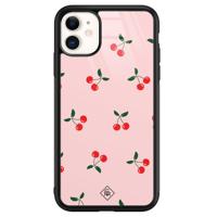 iPhone 11 glazen hardcase - Kersjes - thumbnail