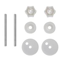 VidaXL Toiletbril soft-close simpel ontwerp mdf wit - thumbnail