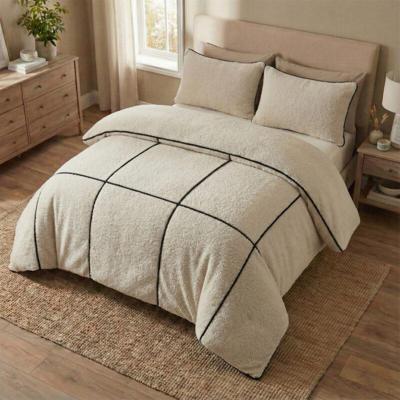 Sleeptime Teddy Trim Beige 240 x 200/220 cm