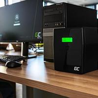 Green Cell UPS02 UPS Line-interactive 0,8 kVA 480 W 2 AC-uitgang(en) - thumbnail