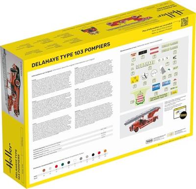 Heller 56780 STARTER KIT Delahaye Type 103 Pompiers Bouwpakket Schaal 1:24
