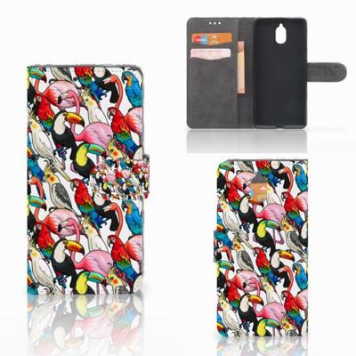 Nokia 3.1 (2018) | Telefoonhoesje | Met pasjeshouder | Birds Nokia 3.1 (2018) | Telefoonhoesje | Met pasjeshouder | Birds