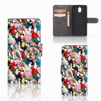 Nokia 3.1 (2018) | Telefoonhoesje | Met pasjeshouder | Birds - thumbnail