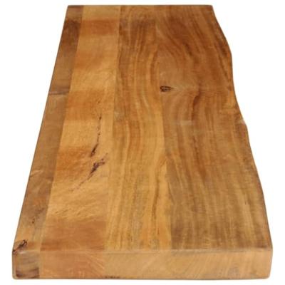 Tafelblad met natuurlijke rand 180x20x2,5 cm massief mangohout - thumbnail