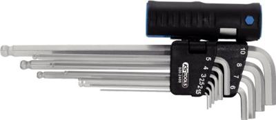 KS Tools 920.2400 Inbus Haakse schroevendraaierset 1.5 mm, 2 mm, 2.5 mm, 3 mm, 4 mm, 5 mm, 6 mm, 7 mm, 8 mm, 10 mm 10-delig