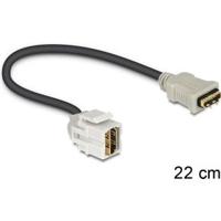 Delock 86328 Keystone Module HDMI female 250° > HDMI female met kabel wit - thumbnail