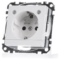 Merten MEG2304-0319 Wandcontactdoos met randaarde Inzetstuk System M, 1-M, M-Smart, M-Plan, M-Creativ Polar-wit (glanzend) 1 stuk(s)