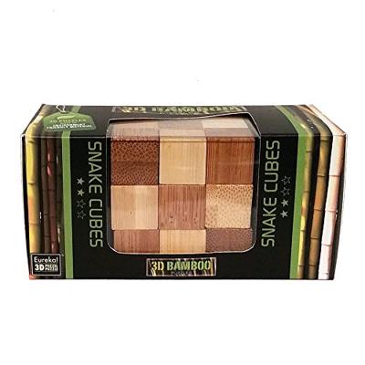 Eureka 3d bamboo breinpuzzel cubes ** Eureka 3d bamboo breinpuzzel cubes **