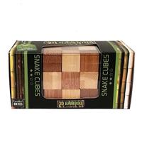 Eureka 3d bamboo breinpuzzel cubes ** - thumbnail