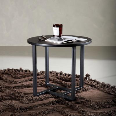 Nohr Ronde Salontafel 'Dallin' 50cm, kleur Zwart Nohr Ronde Salontafel 'Dallin' 50cm, kleur Zwart