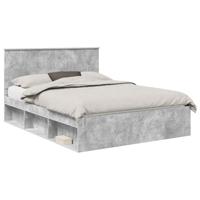 Bedframe Concerte Grijs 150 x 200 cm Massief grenenhout - thumbnail