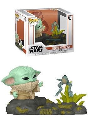 Star Wars The Mandalorian Funko Pop Vinyl: Grogu with Frog