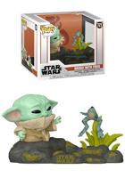 Star Wars The Mandalorian Funko Pop Vinyl: Grogu with Frog - thumbnail