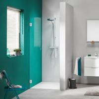 Nisdeur Sealskin 'I AM' 100x200 cm Chroom/Zilver Helder Antikalk Glas - thumbnail