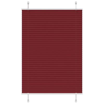VidaXL Plissé rolgordijn 85x150 cm stofbreedte 84,4 cm bordeauxrood