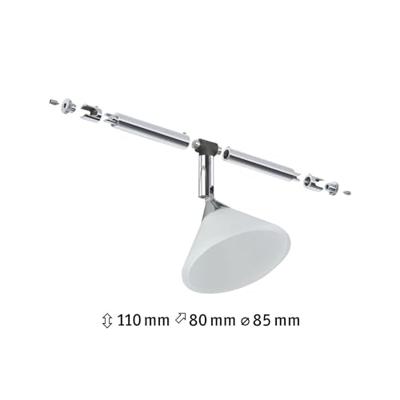 Paulmann Colmar 12V-kabelsysteem lamp Universeel GU4 10 W LED Chroom, Satijn - thumbnail