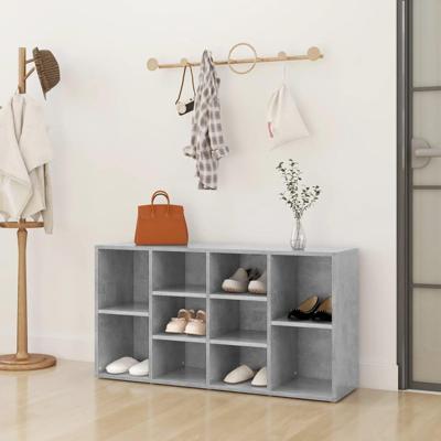 Schoenenbank 103x30x54,5 cm spaanplaat betongrijs