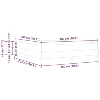 Bed met matras Grijs 180 x 200 cm Kunstleer