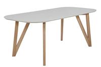 Artistiq Ovale Eettafel 'Ravi' 200 x 90cm, kleur Grijs - thumbnail