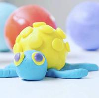 Otto Simon Fisher price dough dots klei set in rugzak 6-delig - thumbnail
