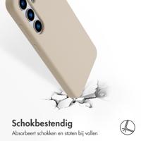 Accezz Liquid Silicone Backcover met MagSafe voor Samsung Galaxy S25 Telefoonhoesje Grijs - thumbnail