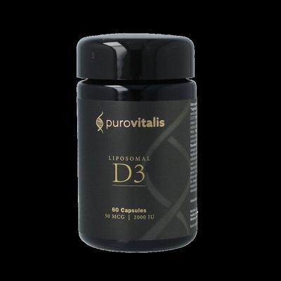 Purovitalis Liposomal vitamine D3 60 Vegetarische capsules