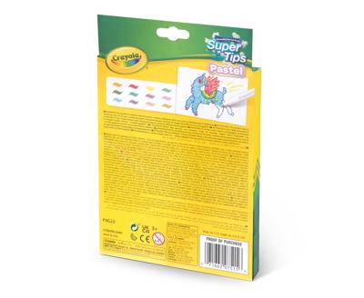 Set Viltstiften Pastel Crayola Wasbaar (12 uds)