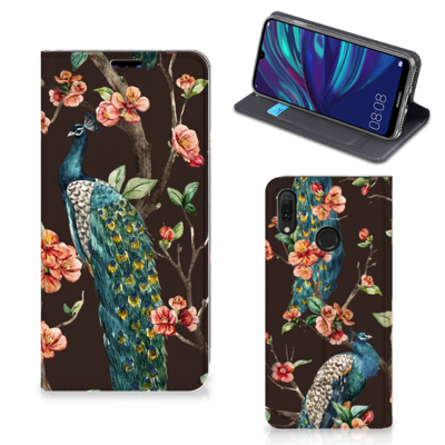 Huawei Y7 hoesje Y7 Pro (2019) | Hoesje maken | Pauw met Bloemen