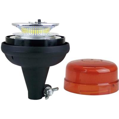 Berger & Schröter 20247 Zwaailicht 12 V, 24 V werkt op boordnet Normhouder Oranje